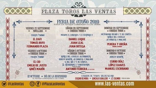 Un pasito p’alante Las Ventas… Un pasito p’atrás