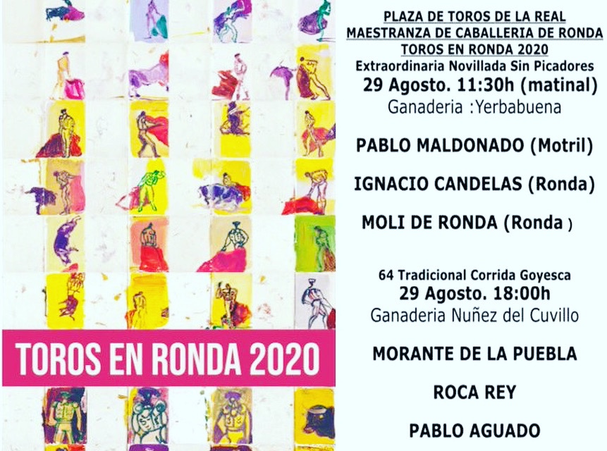 Morante, Roca Rey y Pablo Aguado, cartel de la Goyesca de Ronda.