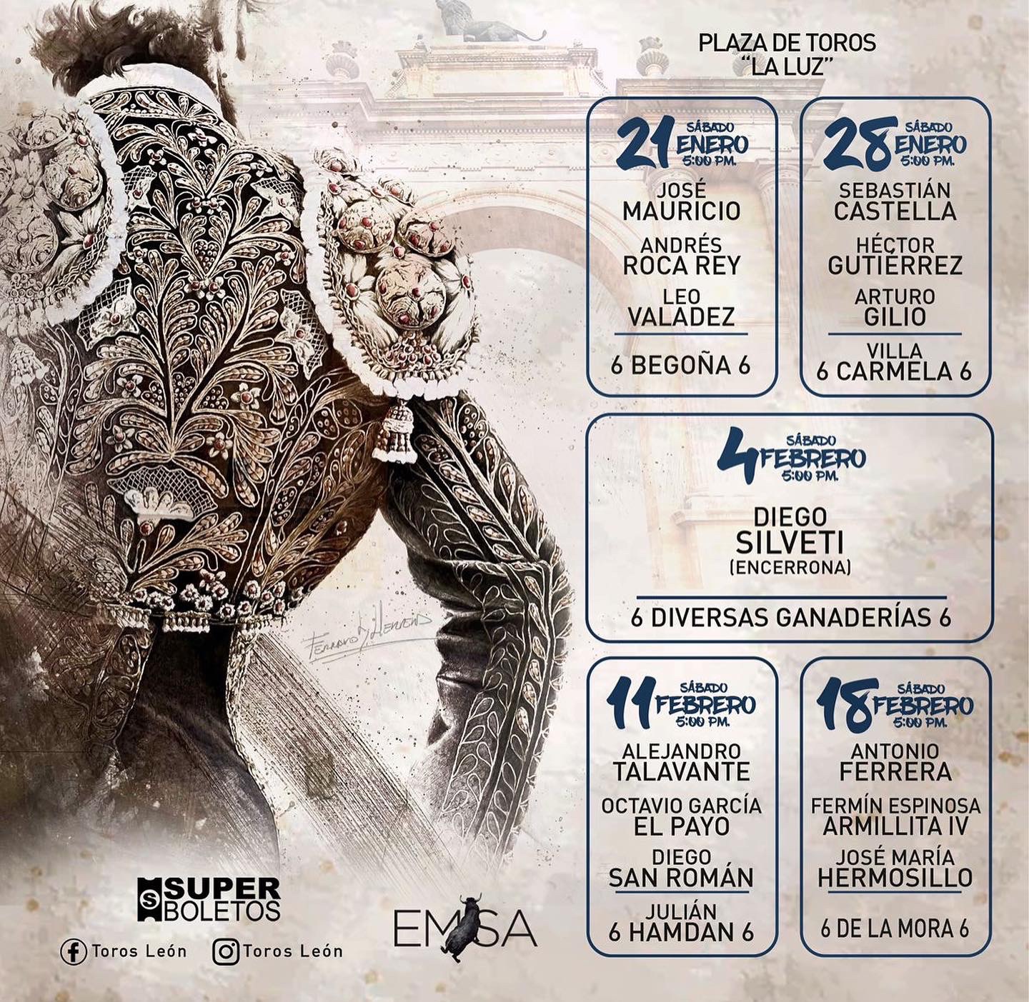 Lista de Precios para la Feria de León 2023.