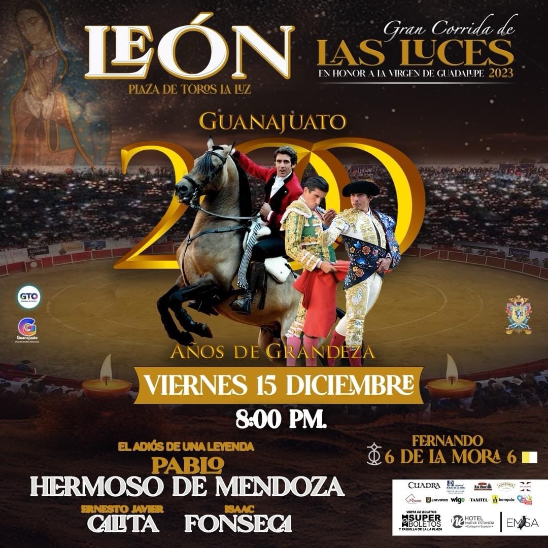 Expectación en León por la “Corrida de las Luces” y el regreso de Pablo Hermoso de Mendoza.