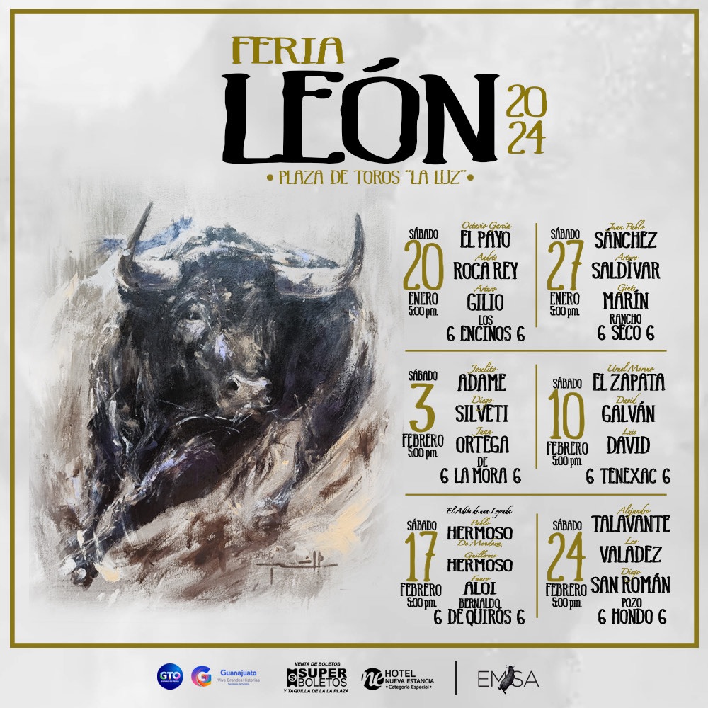 Lista de Precios para la Feria de León 2024.