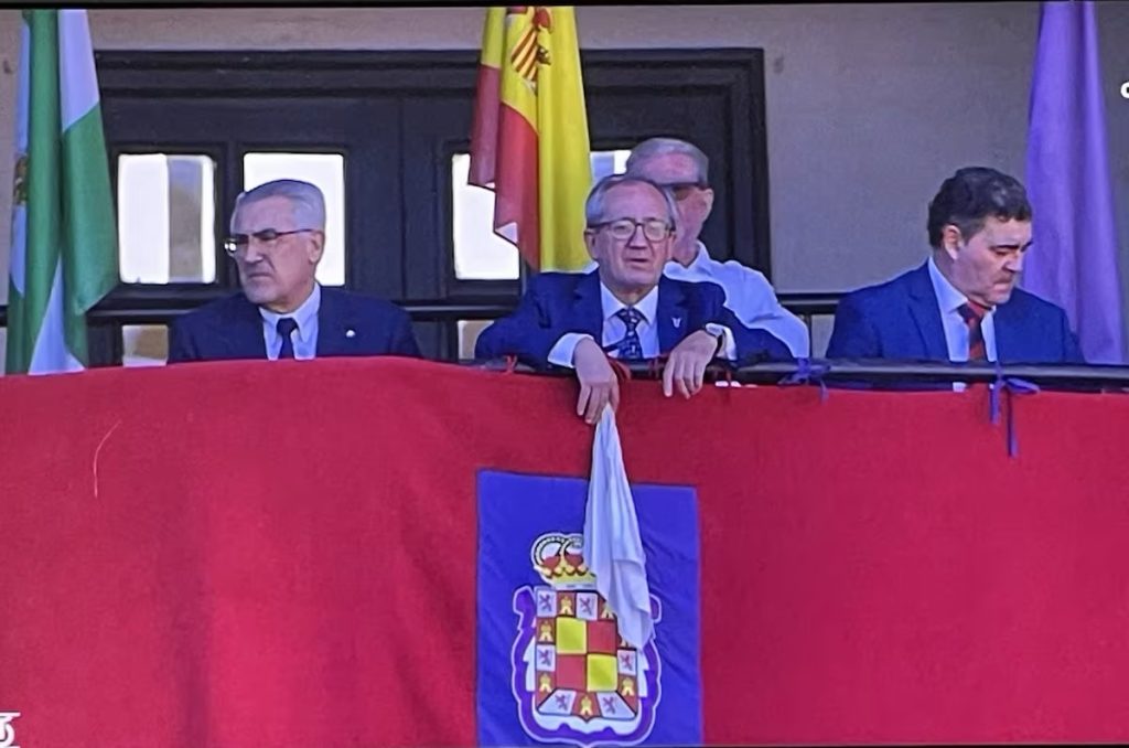 Feria de Jaén: El presidente, en su sitio.