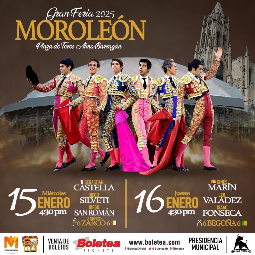 Todo está listo para que comience la Feria Taurina de Moroleón 2025.