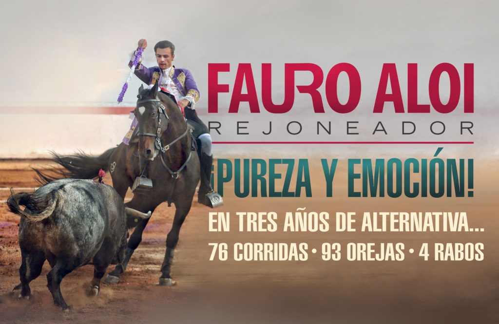 Fauro Aloi suma 76 corridas en tres años de alternativa.