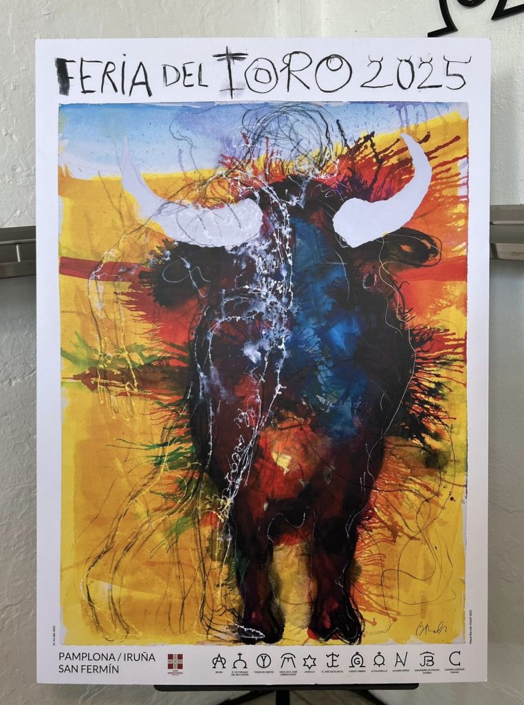 El artista Miquel Barceló autor del cartel de la Feria del Toro de San Fermín 2025.