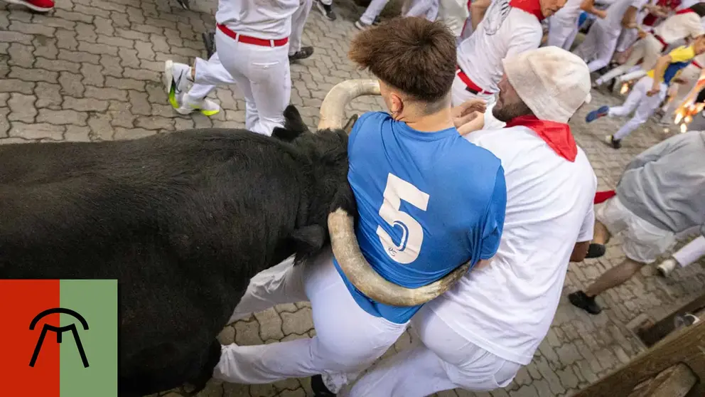 Encierro de San Fermín del 8 de julio: Cebada Gago, los toros que han corneado en el 65% de sus carreras.