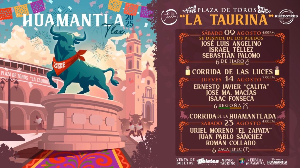 Carteles de la Feria Taurina de Huamantla 2025.