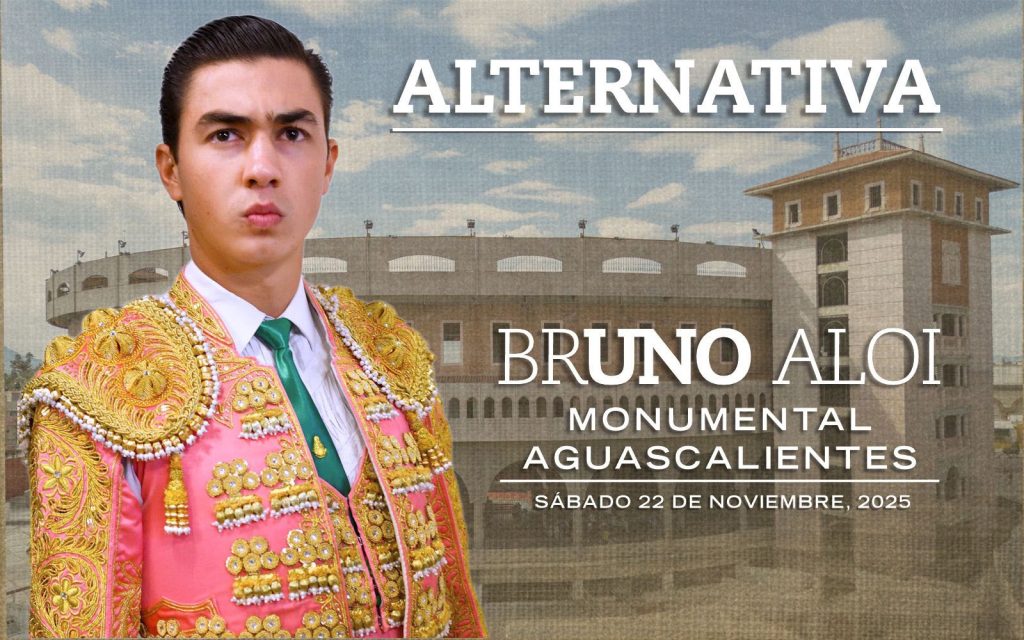 Bruno Aloi tomará la alternativa en Aguascalientes.