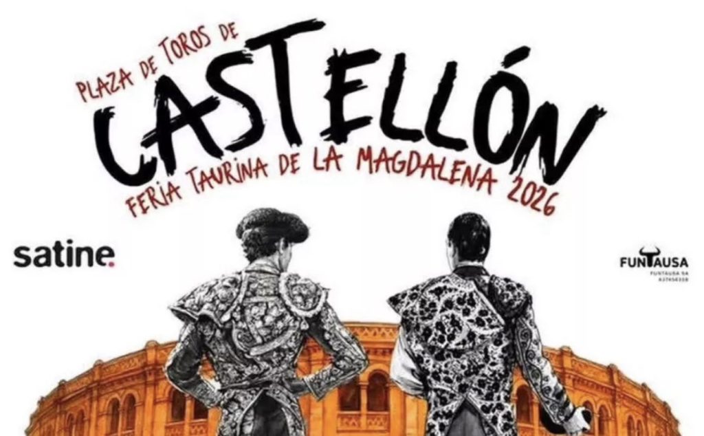 Cartel de la Feria de Toros de la Magdalena de Castellón 2026.