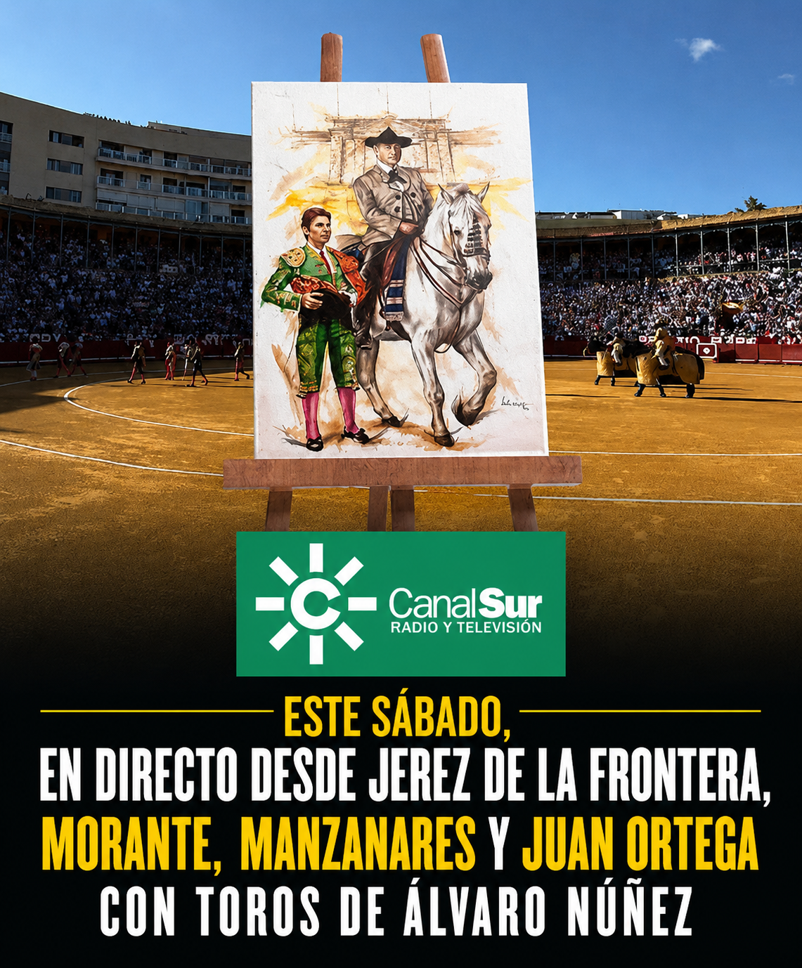 Morante encabeza este sábado en Canal Sur la gran corrida de la Feria del Caballo de Jerez.