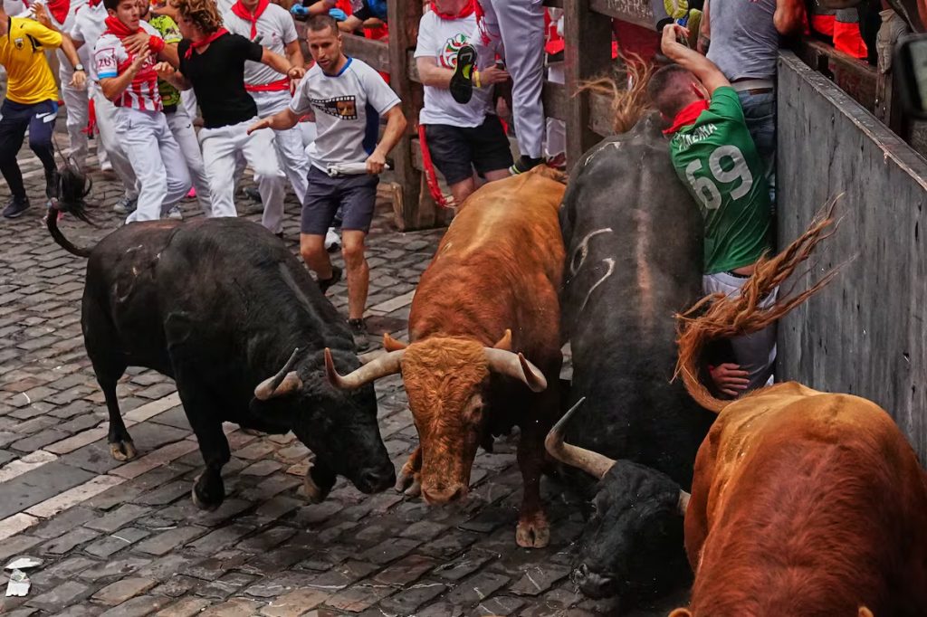 Los toros de Álvaro Núñez protagonizan un encierro trepidante.