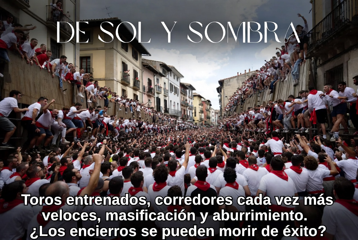 Toros entrenados, corredores cada vez más veloces, masificación y aburrimiento. ¿Los encierros se pueden morir de éxito?