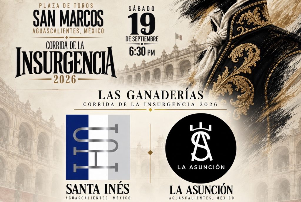 Santa Inés y La Asunción: dos hierros y dos historias para la Corrida de la Insurgencia 2026.