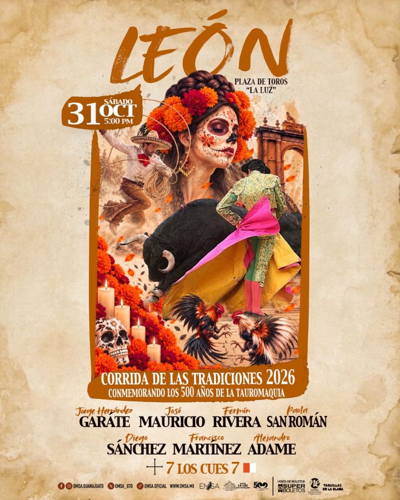 Siete toreros para celebrar las tradiciones de México en La Luz de León.