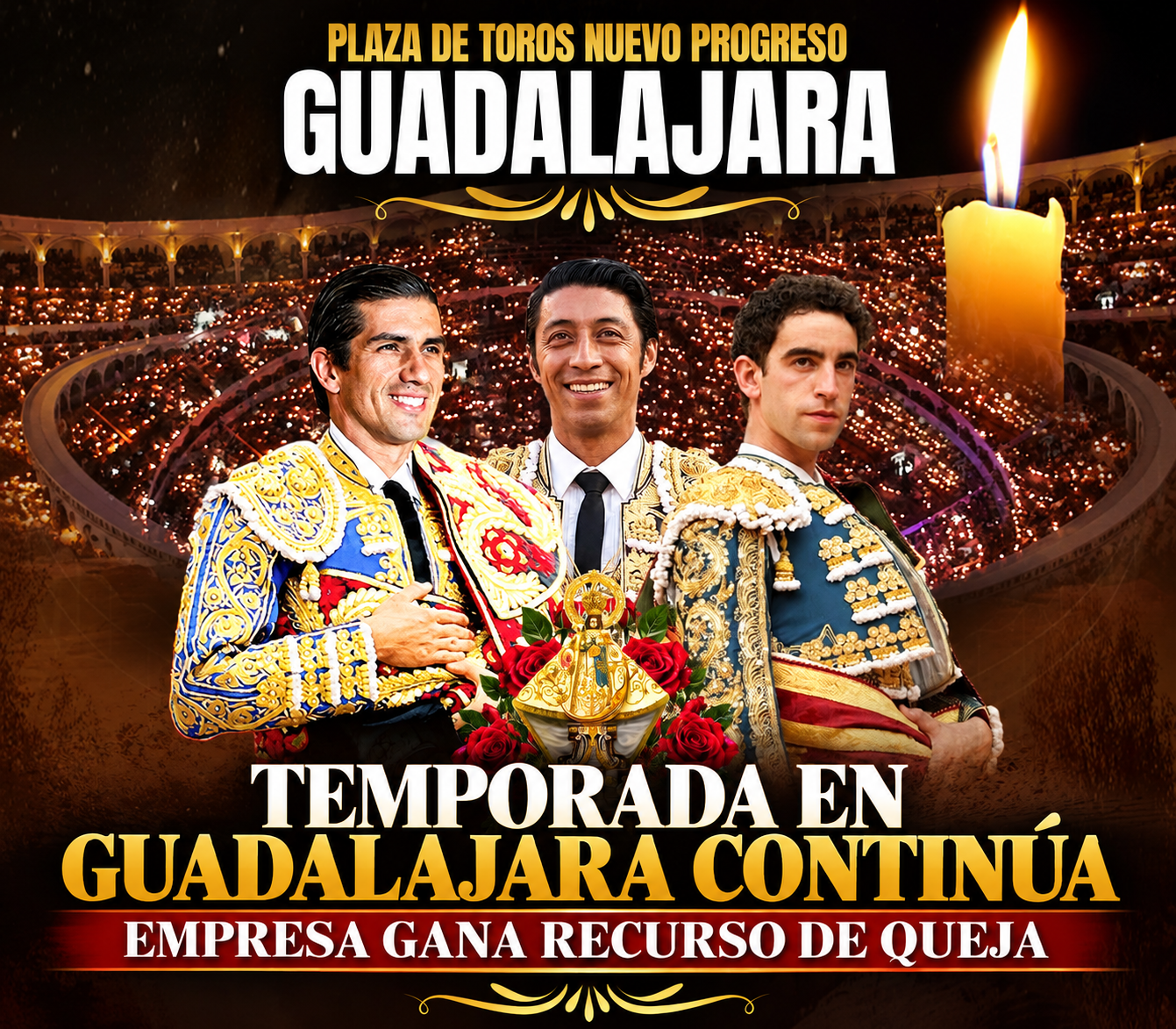 Revés judicial a la suspensión taurina en Guadalajara: la empresa gana el recurso de queja.