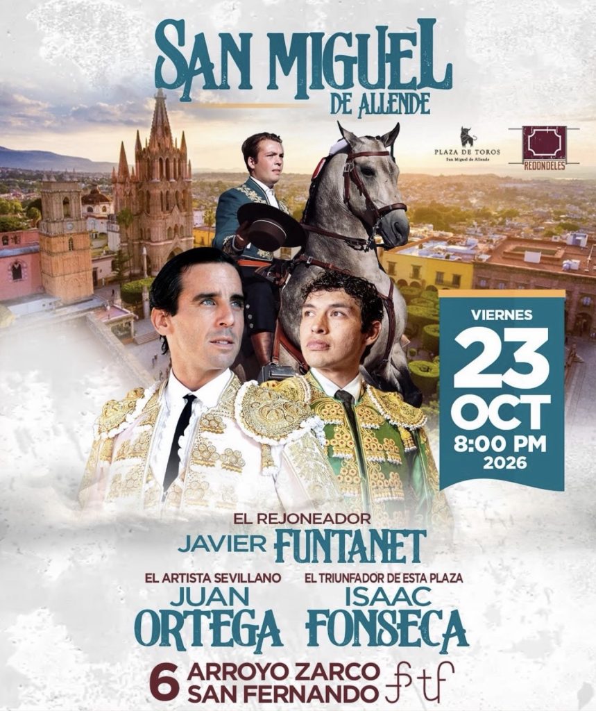 Javier Funtanet, Juan Ortega e Isaac Fonseca, cartel de lujo en San Miguel de Allende